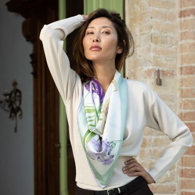 Susanna - Hand Rolled Silk Foulard for Women