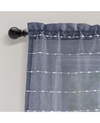 Farmhouse Textured Sheer Valance