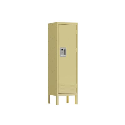  Retro Style Metal Locker Cabinet - Yellow