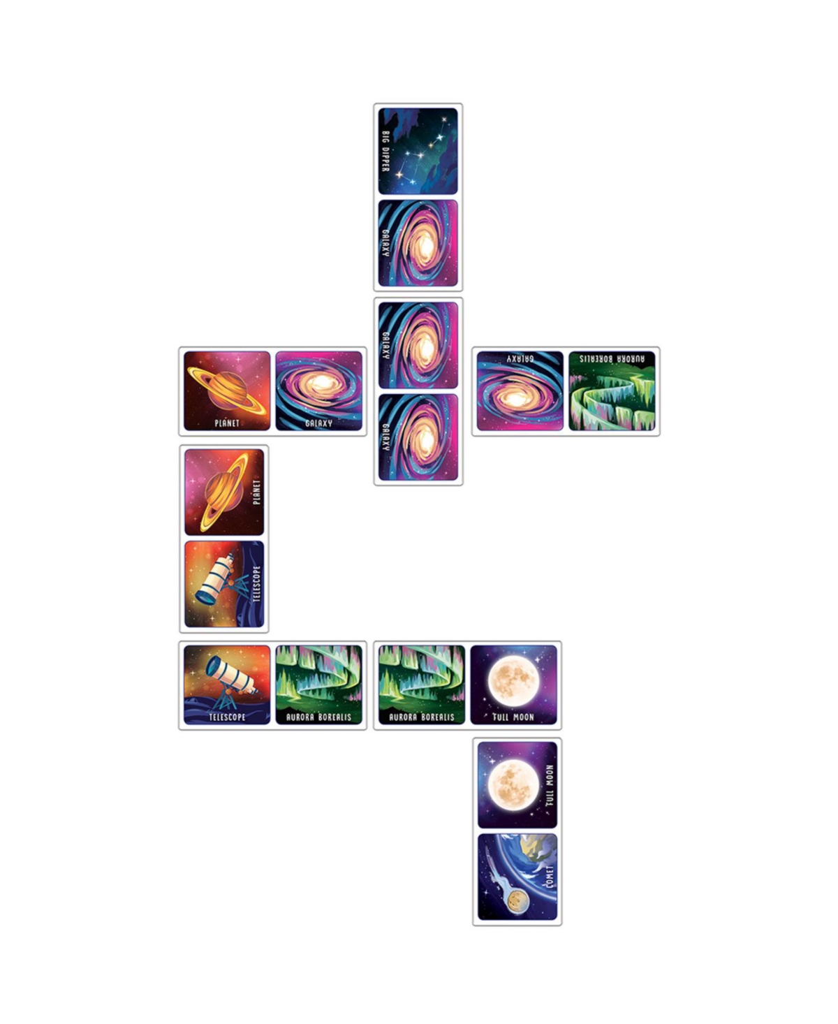 Masterpieces Jr Ranger - Night Sky Picture Dominoes for kids