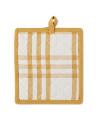 Home Sweet Farmhouse Kitchen Collection, Potholder/Oven Mitt/Dishtowel Set, Honey Gold, 4 Count