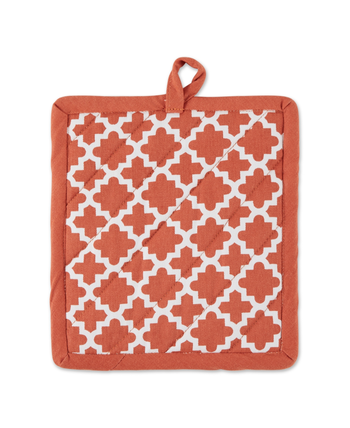 Design Imports Lattice Basics Collection Kitchen Essentials, Oven Mitt Potholder Set, Spice, 2, Piece In Spice