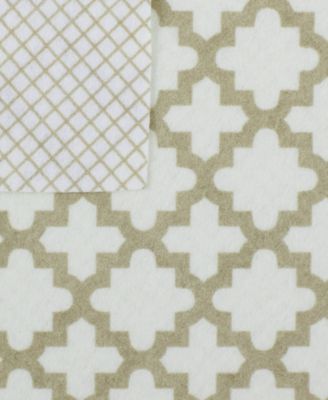 Fridge Shelf Liner Collection Non-Adhesive, Cut to fit, Machine Washable, 12x120", Cream Lattice, 2 Piece