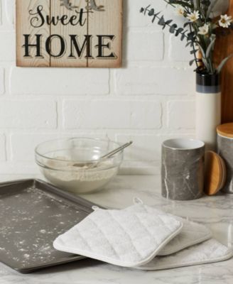 Basic Kitchen Collection, Quilted Terry, White, Potholder