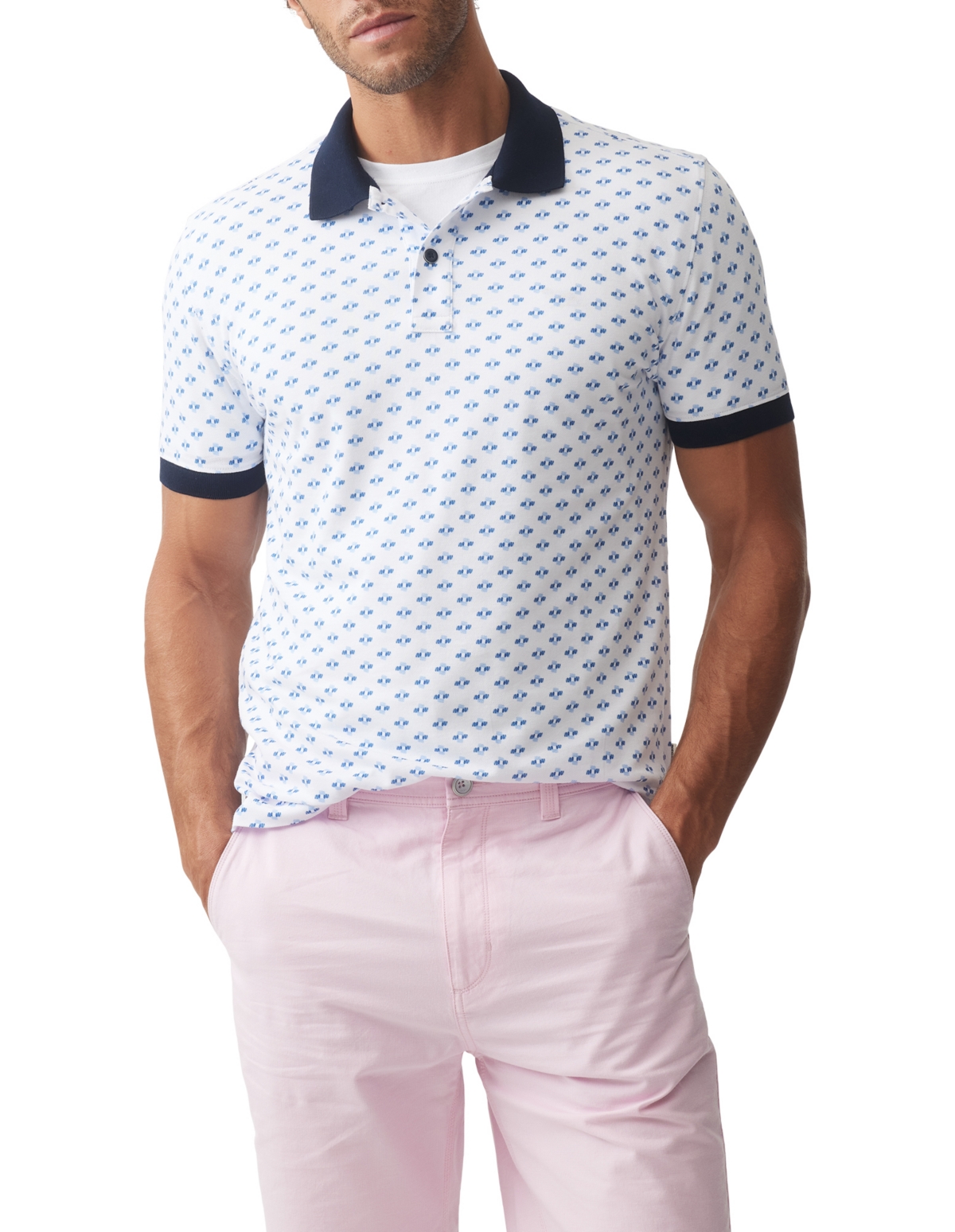 Men's Kennedy Bay Sports Fit Polo - Snow white