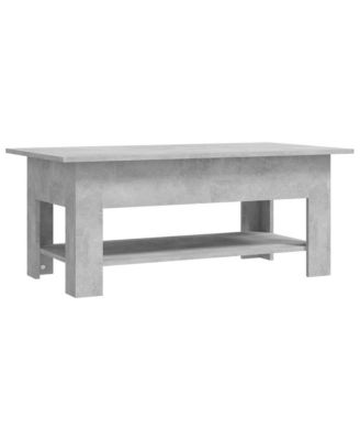 Coffee Table Concrete Gray 40.2"x21.7"x16.5" Engineered Wood