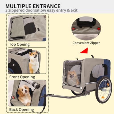 Tangkula Dog Bike Trailer with Safety Features