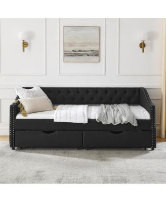 Streamdale Upholstered Twin Size Daybed with Drawers