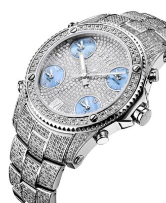Men's Jet Setter Diamond (2 ct.t.w.) Stainless Steel Watch