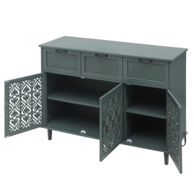 Versatile 3-Door Cabinet for Bedroom or Living Spaces