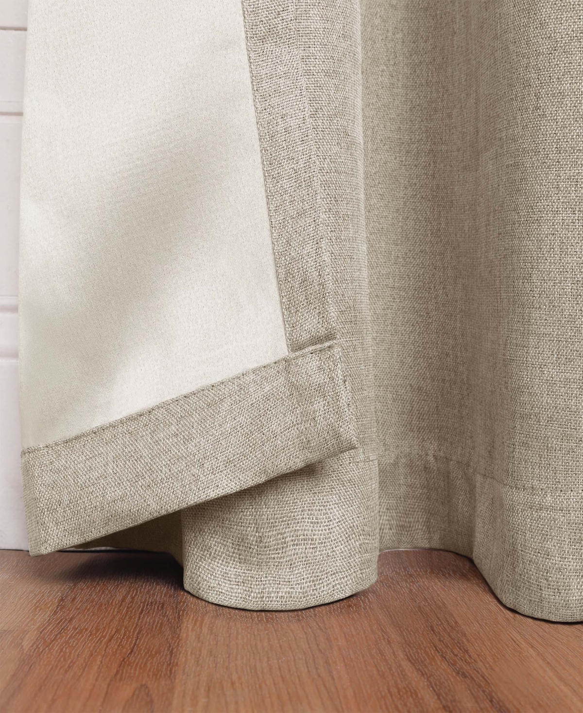 Superior Linen-Inspired Classic Room Darkening Modern Fade Resistant 2-Piece Curtain Set with Grommet Header Top, 42
