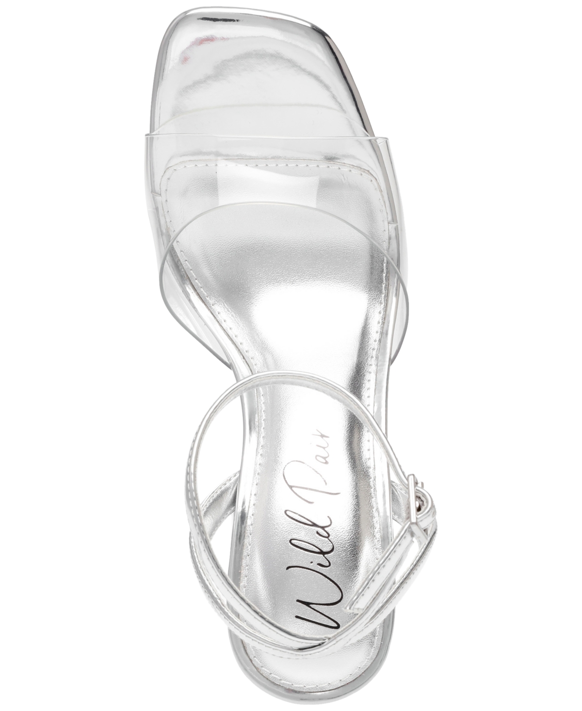 Wild Pair Nataliah Two-Piece Dress Sandals, Created for Macy's -Clear Vinyl