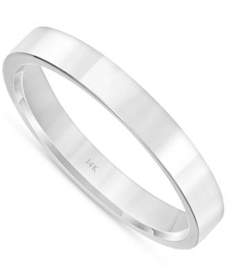 Macy's - Flat Profile Comfort Fit Wedding Band in 14k Gold