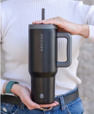 40oz Insulated Tumbler with Straw and Handle, 2pk