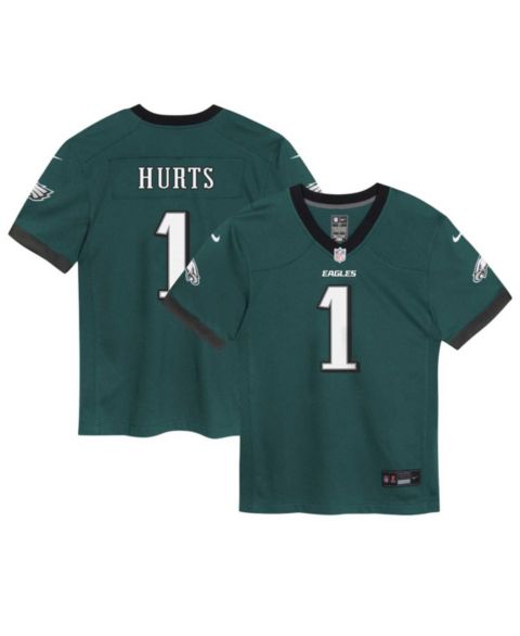 Топ Outerstuff Nike Toddler Jalen Hurts Midnight Philadelphia Eagles Game Jersey для мальчиков, цвет: Зелёный