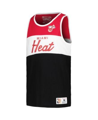 Big Boys and Girls Red/Black Miami Heat Hardwood Classics Special Script Tank Top