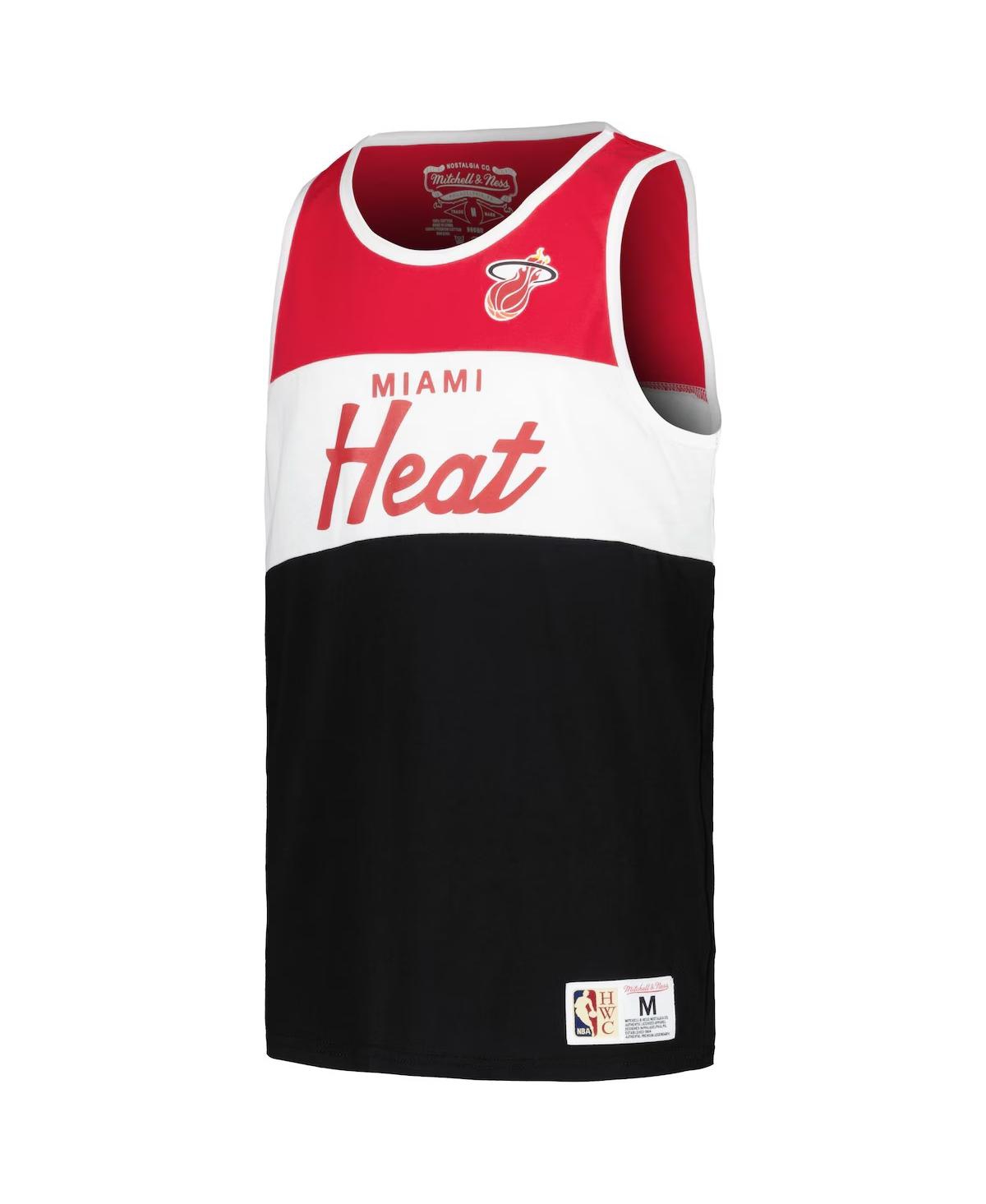 Mitchell & Ness Big Boys And Girls Red/black Miami Heat Hardwood Classics Special Script Tank Top In Red,black