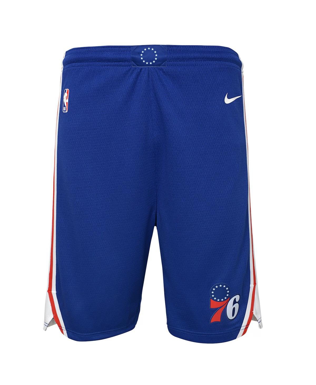 Outerstuff Nike Big Boys And Girls Royal Philadelphia 76ers Swingman Performance Shorts Â Icon Edition In Royal