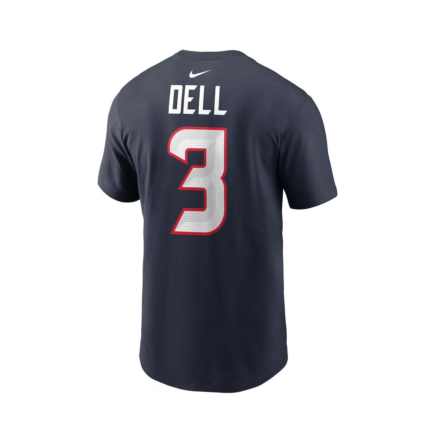 Мужская футболка Nike Tank Dell Navy Houston Texans Player Name & Number — фото 3