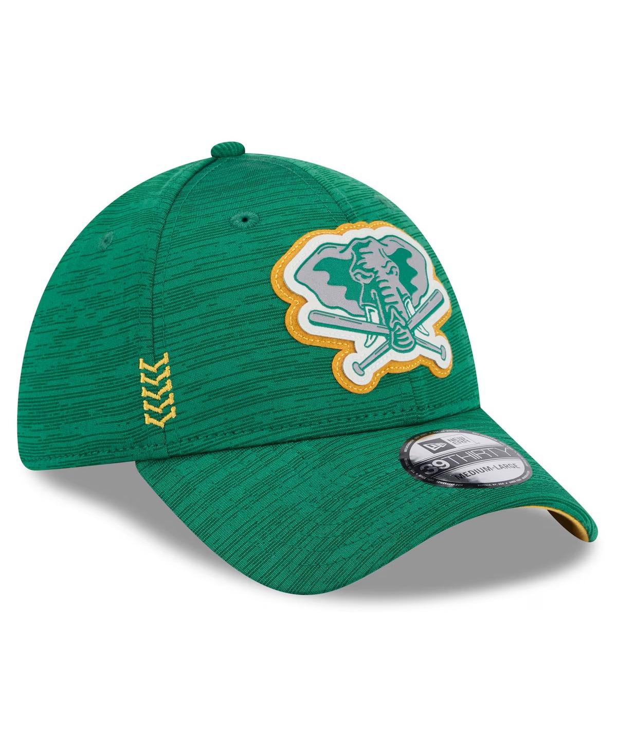 Shop New Era Men's Green Oakland Athletics 2024 Clubhouse 39thirty Flex Fit Hat