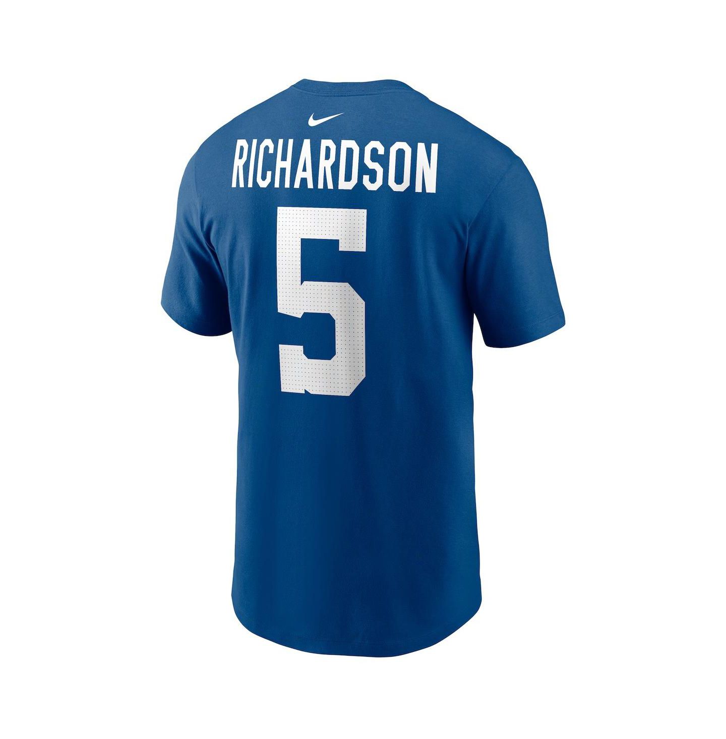 Мужская футболка Nike Anthony Richardson Royal Indianapolis Colts 2023 NFL Draft First Round Pick Player Name & Number — фото 2