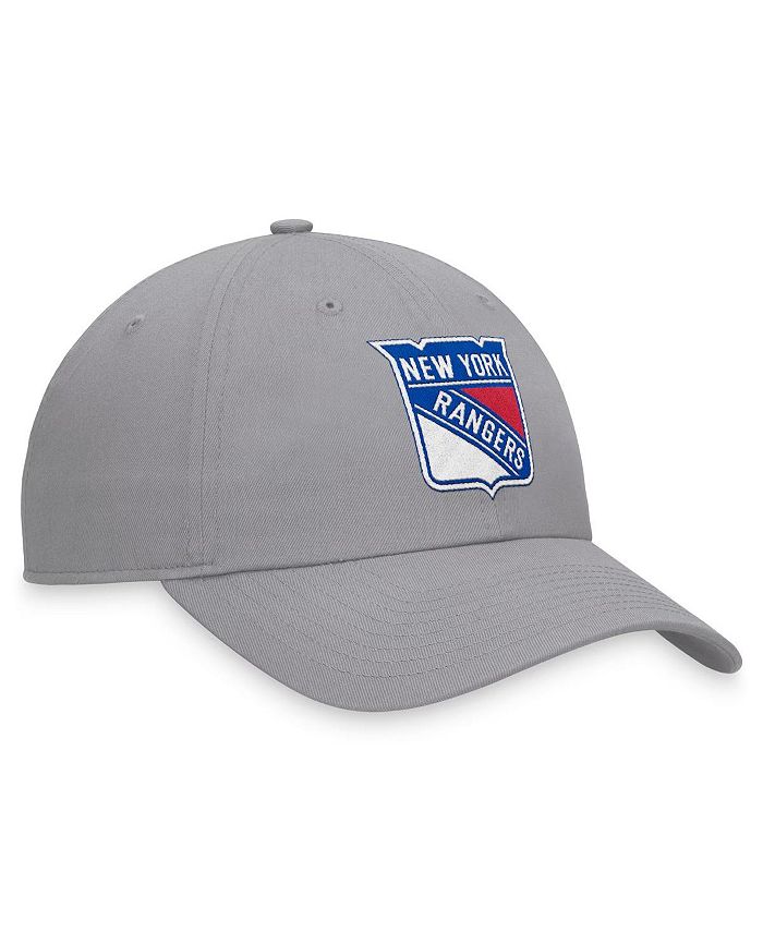 Fanatics Men's Gray New York Rangers Extra Time Adjustable Hat - Macy's
