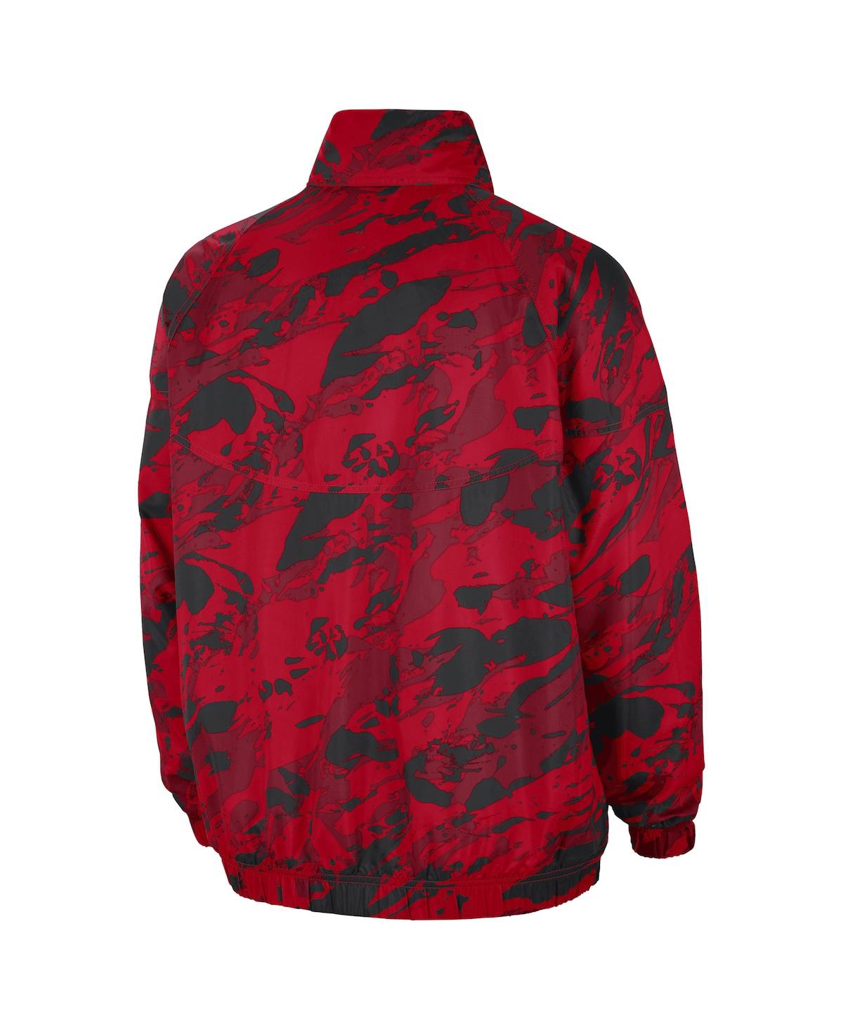 Shop Nike Men's Scarlet Ohio State Buckeyes Anorak Half-zip Jacket