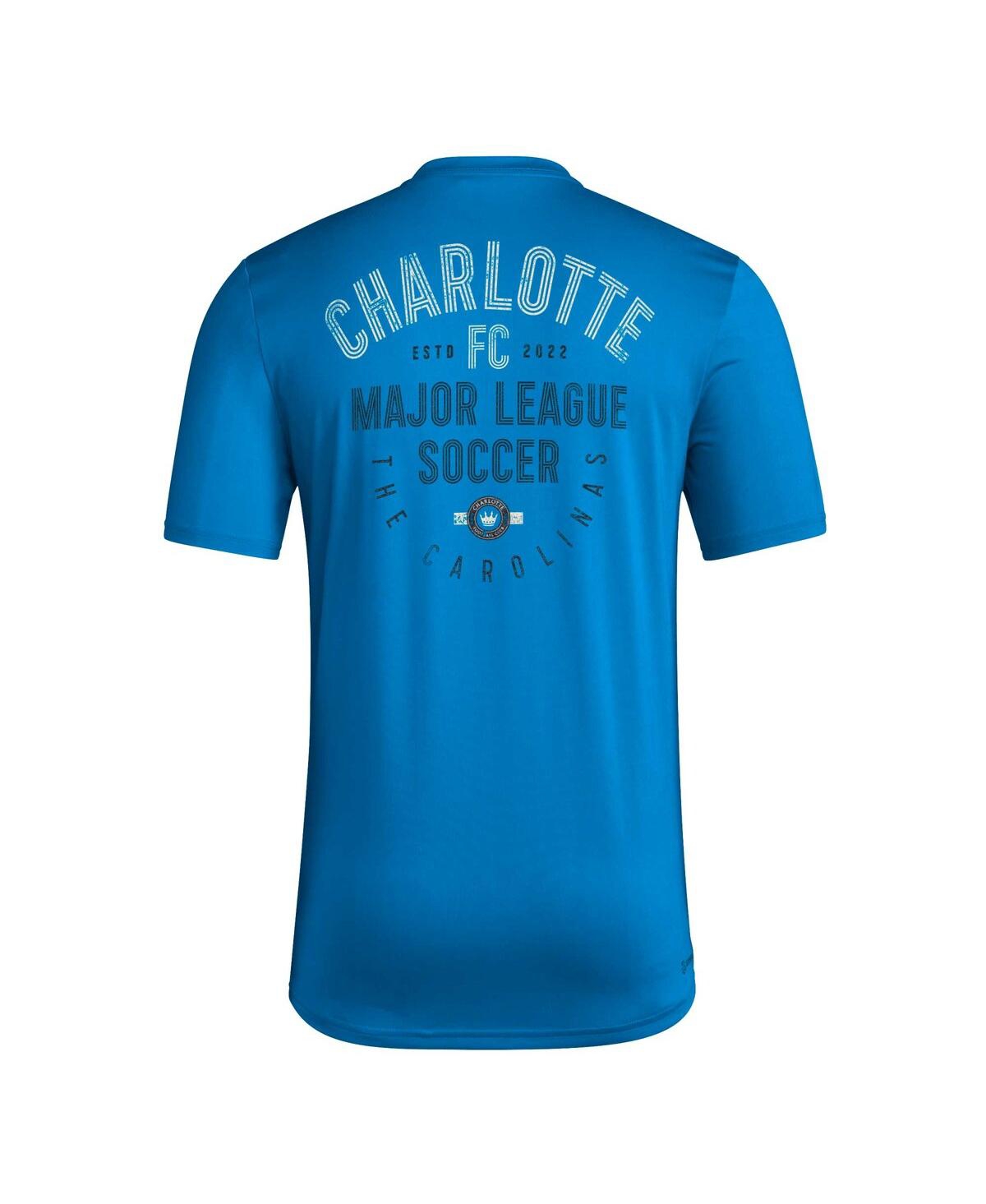 Adidas Men'sCharlotte Fc Local Stoic T-Shirt - Blue