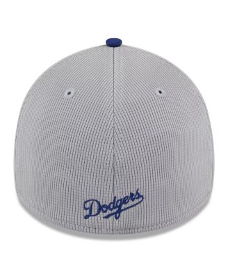 Men's Gray Los Angeles Dodgers 2024 Batting Practice 39THIRTY Flex Hat
