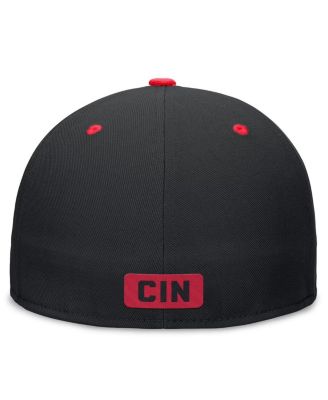 Men's  Black/Red Cincinnati Reds City Connect True Fitted Hat