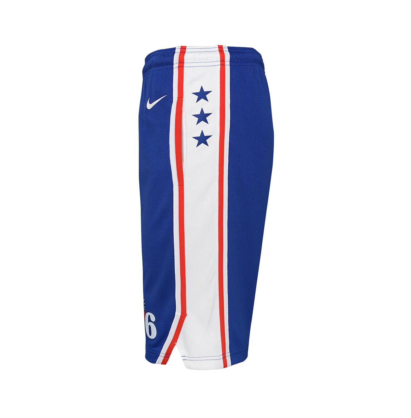 Детские шорты Outerstuff Nike Royal Philadelphia 76ers Swingman Performance Shorts – Icon Edition — фото 4