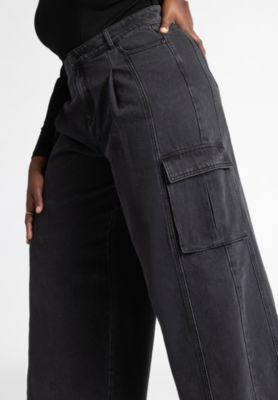 Women's Plus Size Wide Leg Cargo Jean