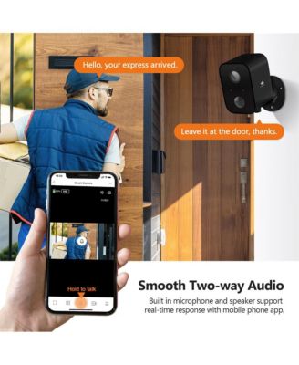 3 Packs 1080P Full HD Wireless Smart Cameras with Solar Panels and 16GB TF Card, Supports Night Vision, Wi-Fi and Smartphone App