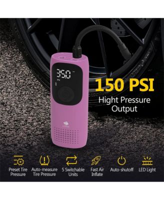 Rechargeable 2000mAh 150PSI Portable Tire Inflator Pump