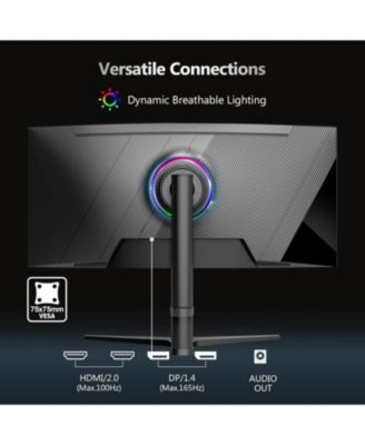 UG34 34 inch 21:9 UWQHD 2K 3440 x 1440 165Hz 1ms Curved Gaming Monitor