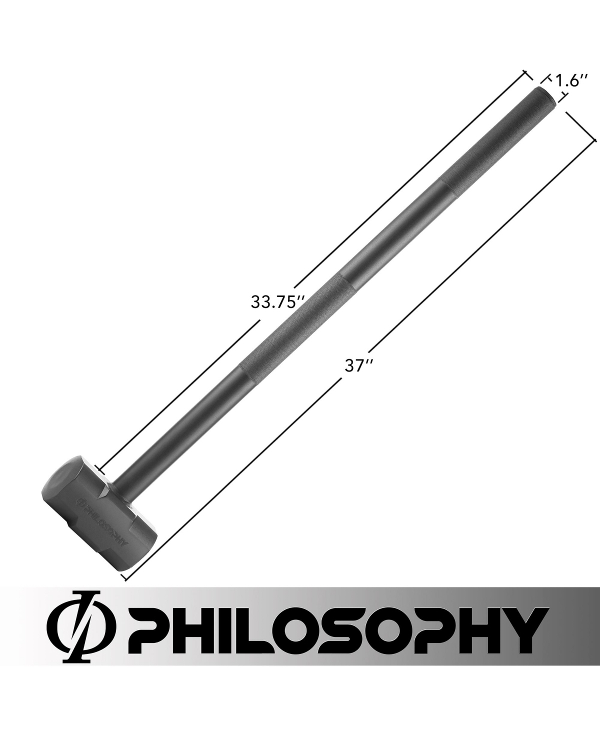 Philosophy Gym Fitness Hammer, 20 Lb - Steel Hammer for Strength Training