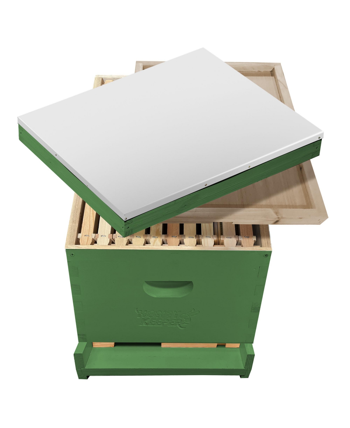 Honey Keeper Beginner Bee Hive Body Kit, Painted, Assembled with 10 Frames