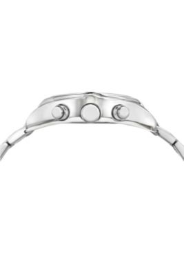 Roman Stainless Steel Silver Tone & Black Men's Watch 1291CROS