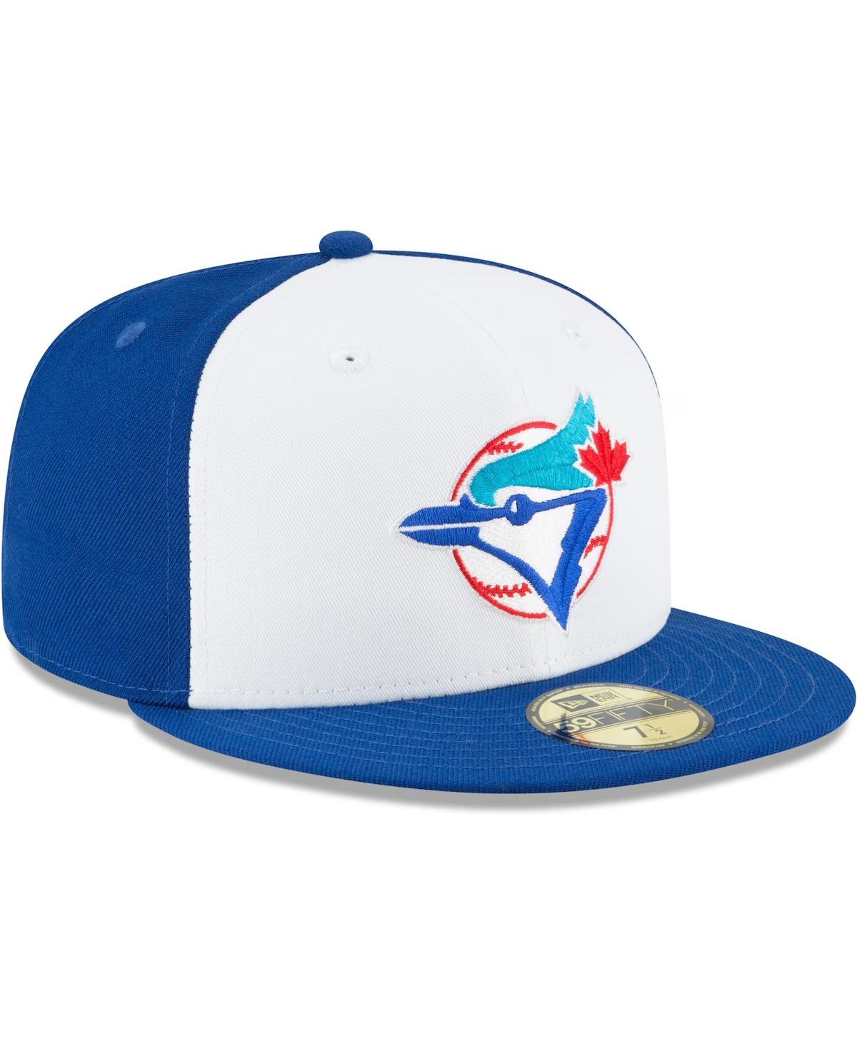 Men's White Toronto Blue Jays Cooperstown Collection Wool 59FIFTY Fitted Hat - Blue