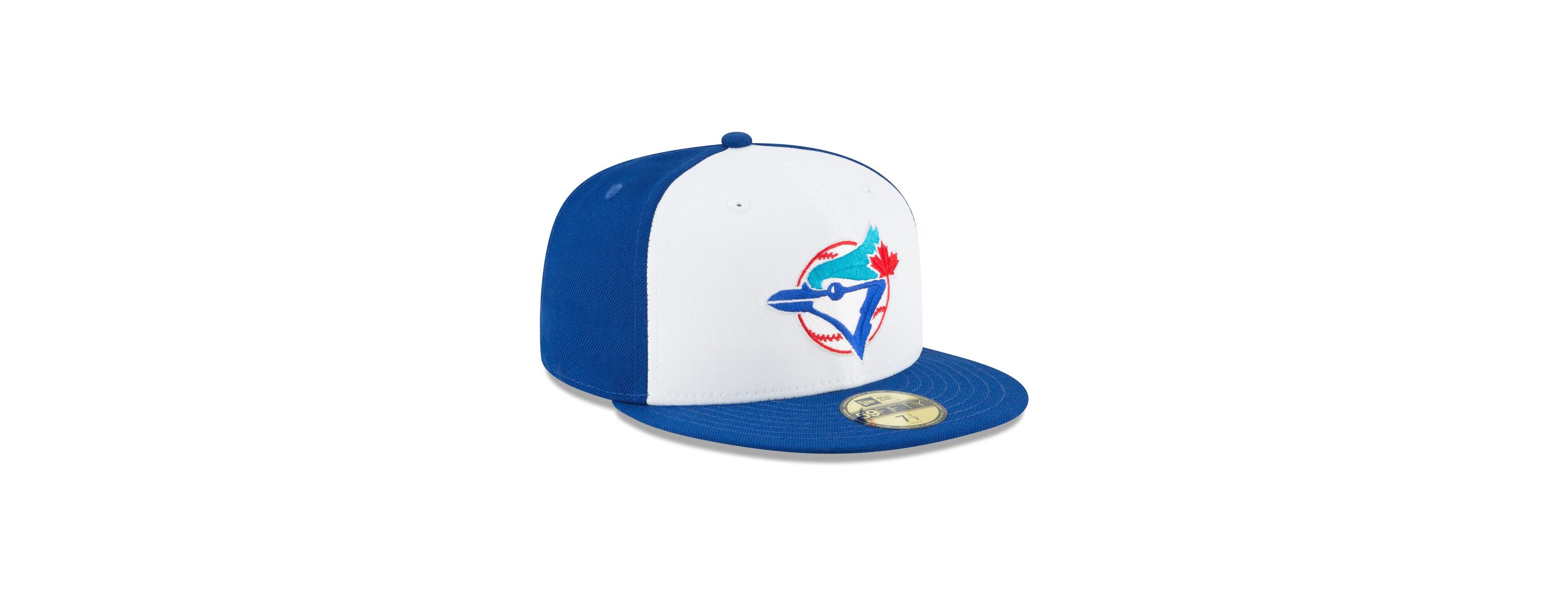 New Era Men's White Toronto Blue Jays Cooperstown Collection Wool 59FIFTY Fitted Hat