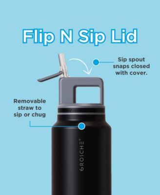 Alpine Flip 'N Sip Insulated Water Bottle with Straw 2pk 20 OZ + 40 OZ