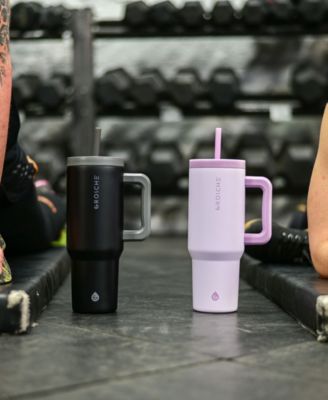 40oz Insulated Tumbler with Straw and Handle