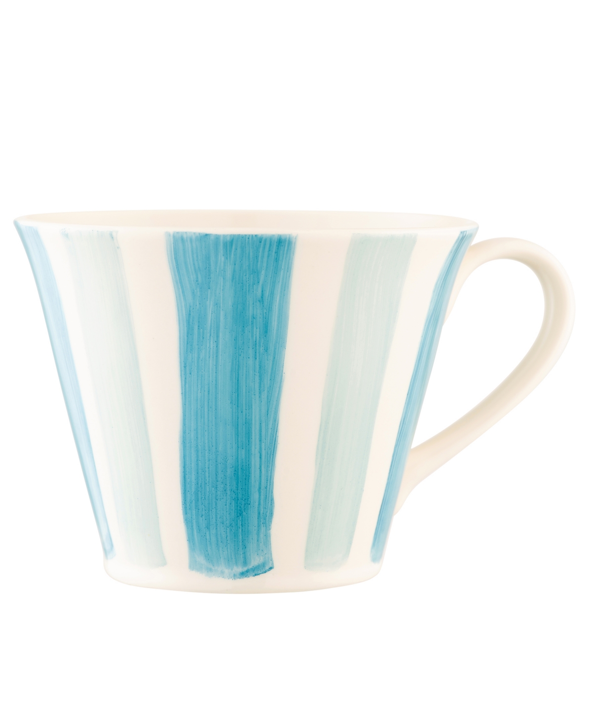Flared Striped Mug - Ivory/ Multi