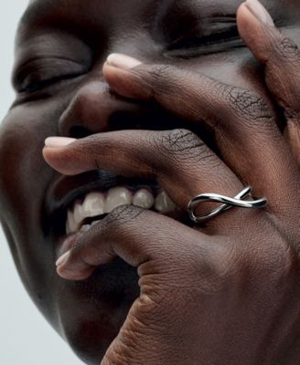   Shaped Infinity Ring