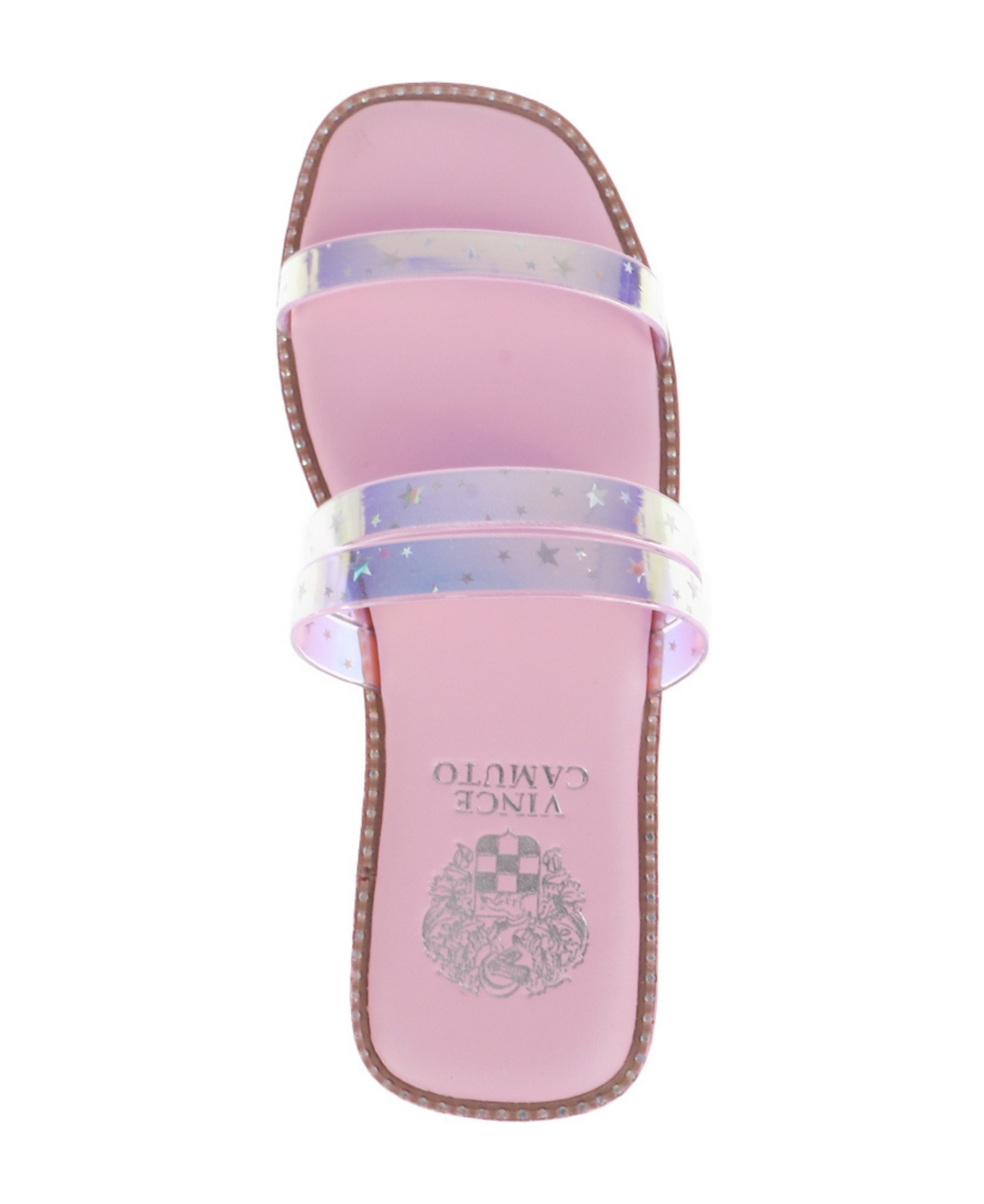 VINCE CAMUTO BIG GIRL'S FASHION SANDAL WITH STAR PVC STRAPS PVC SANDALS 
