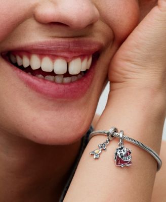 Sterling Silver The Lion King Timon Pumbaa Splittable Dangle Charm