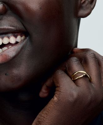   Shaped Infinity Ring