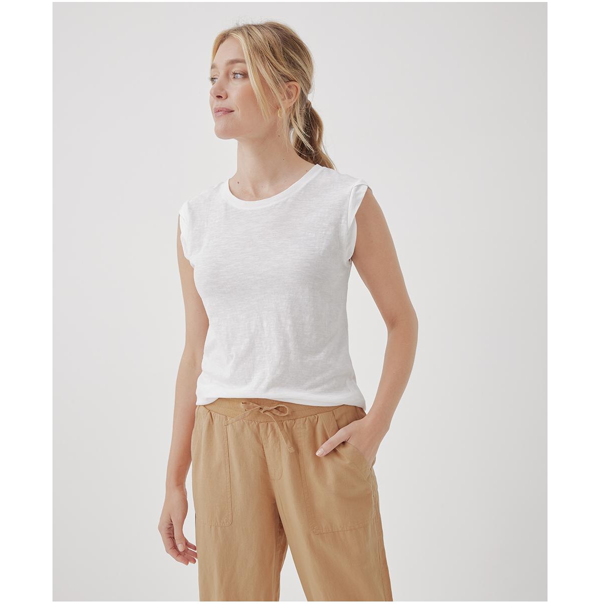 Pact Women's Featherweight Slub Muscle Tee