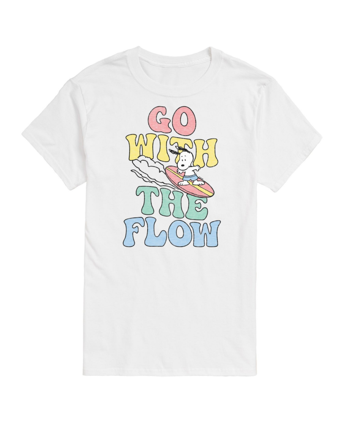 Trendy Juniors Peanuts Surf Graphic Tee - White
