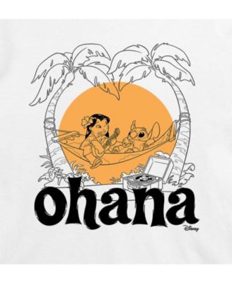 Trendy Juniors Lilo and Stitch Ohana Cropped Tee